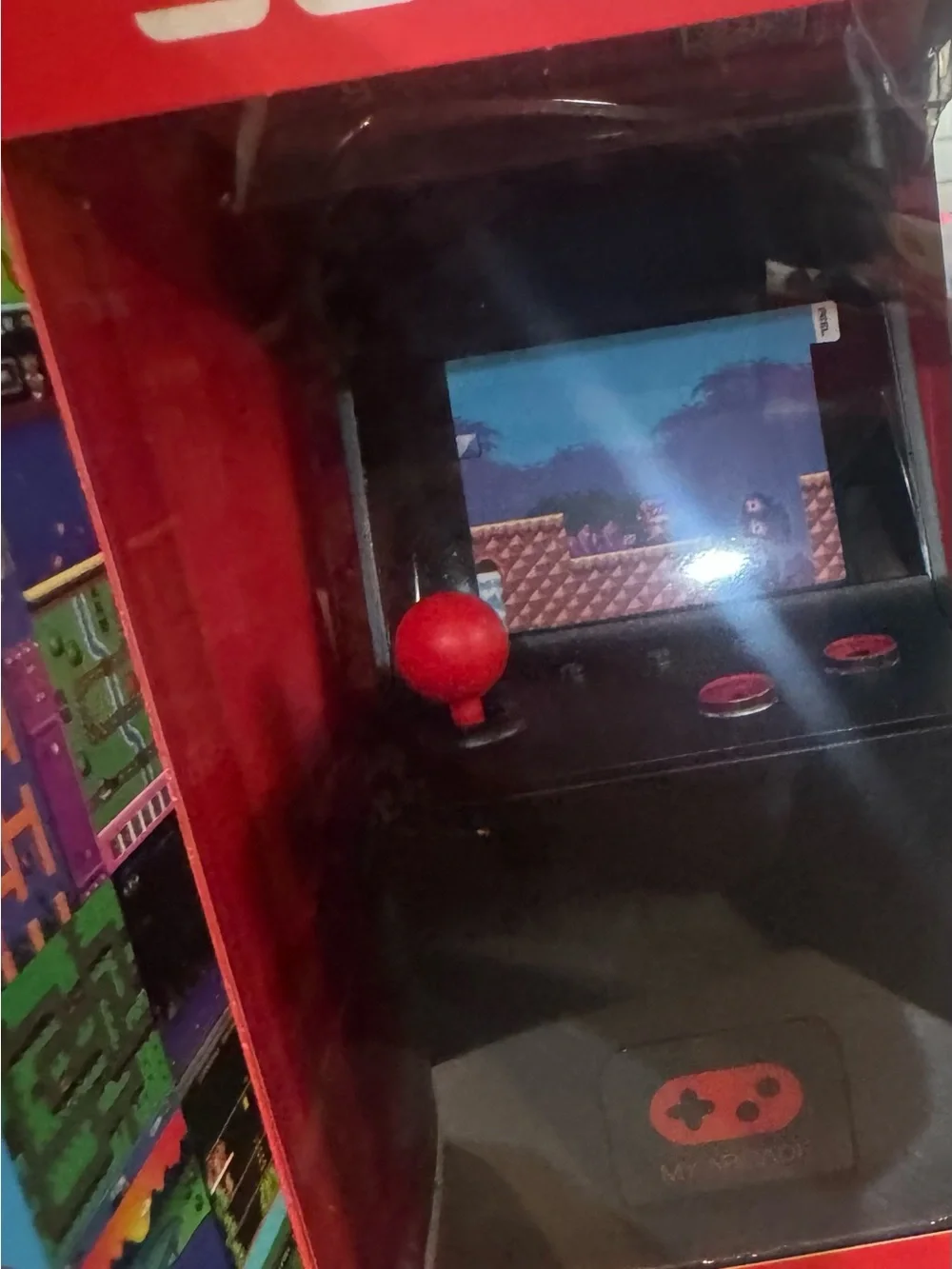 Arcade Retro Arcade Machine X Portable Gaming System - Black/Red